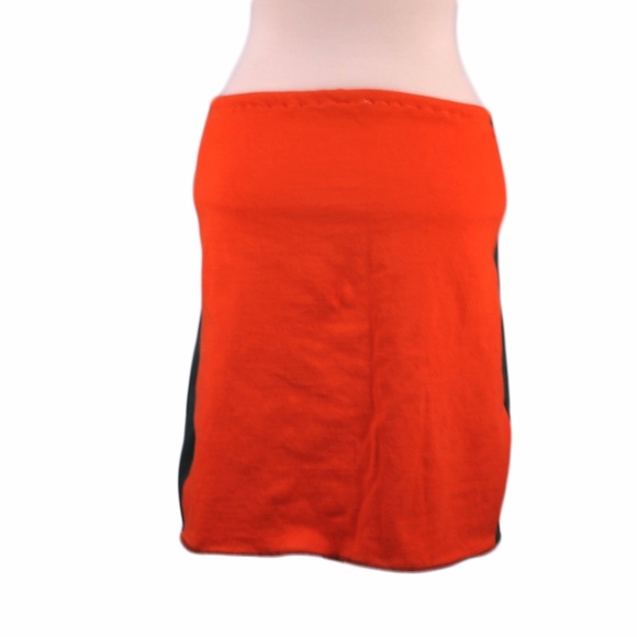 UM Miami Hurricanes Canes Green Mini Skirt Orange Game Day Collegiate Women's S - Picture 2 of 2